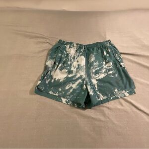 Nike Green and White Athletic Shorts